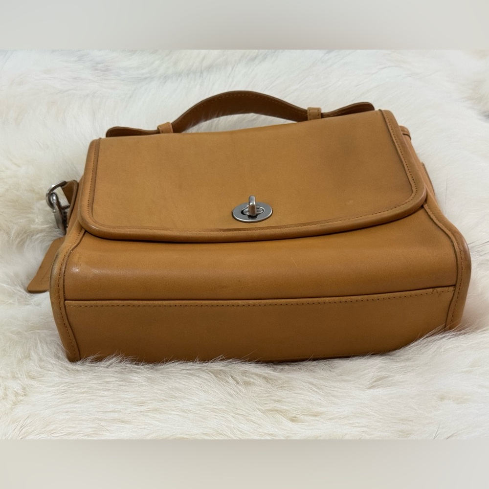 Vintage COACH Costa Rica Court Bag 9870 Camel Leather Shoulder Crossbody #209 - Picture 6 of 16